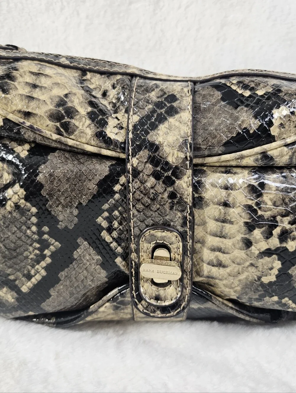 Dana Buchanan Morgan Faux Snakeskin Hobo Bag NWT
